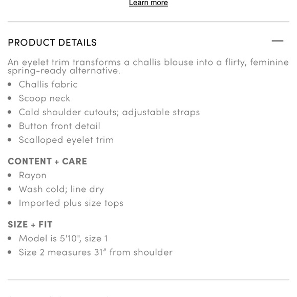 Torrid Challis Cold Shoulder Top - Picture 10 of 10